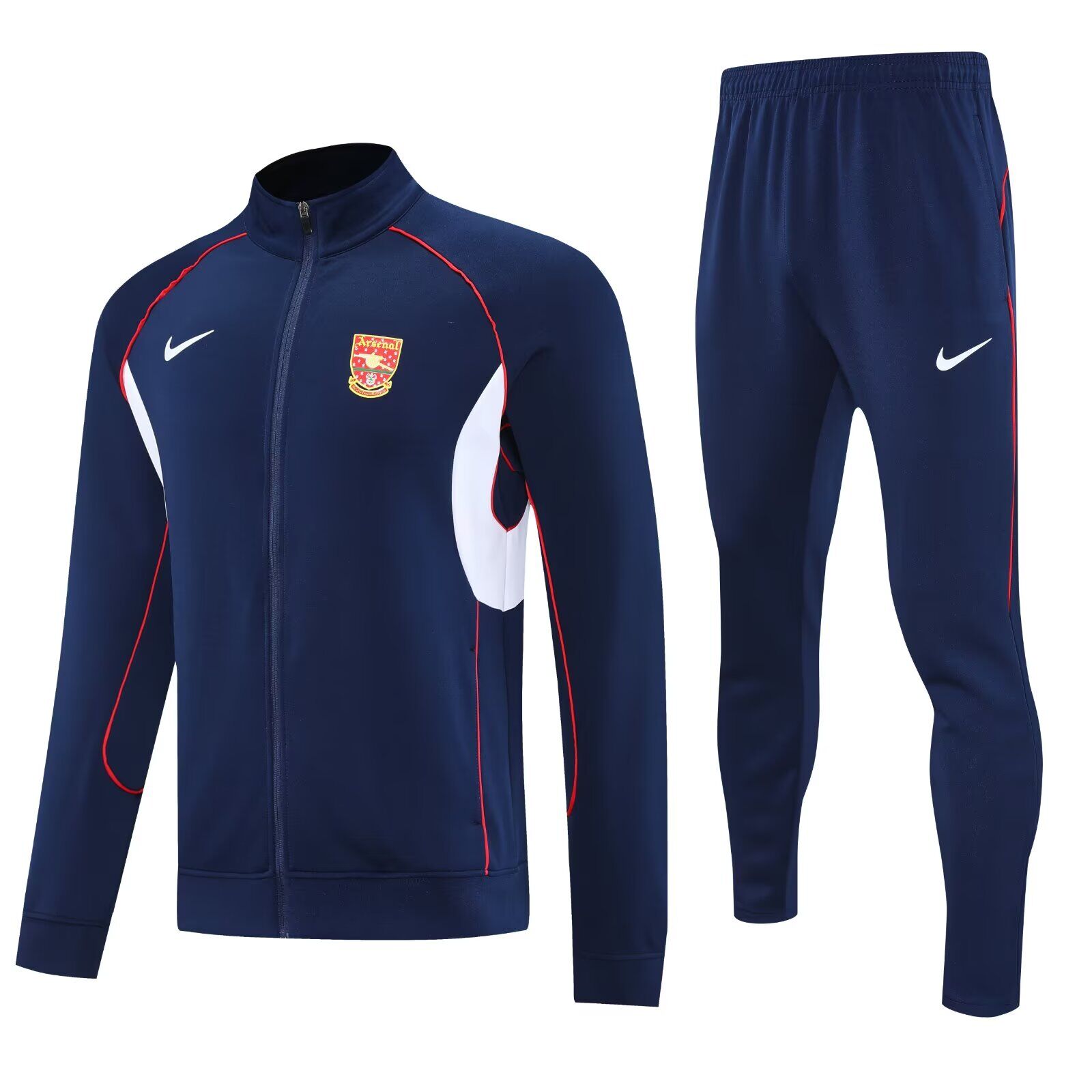 AAA Quality Arsenal 25/26 Retro Model Tracksuit-Navy Blue/White